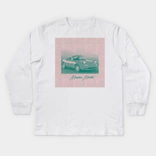 Mazda Miata / 90s Style Aesthetic Art Print Kids Long Sleeve T-Shirt